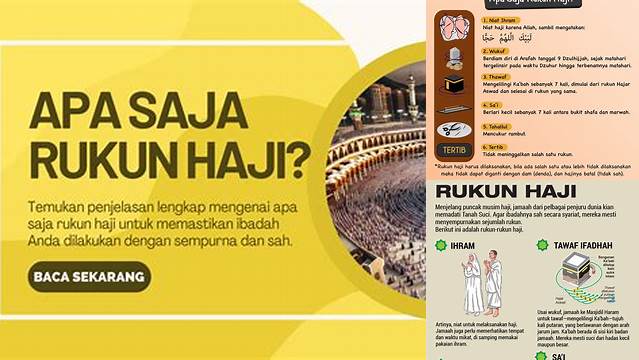 Rukun Haji Apa Saja