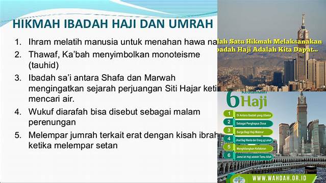 Salah Satu Hikmah Ibadah Haji Adalah