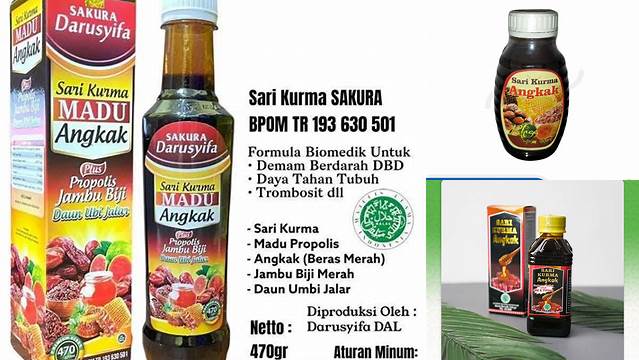 Temukan 7 Manfaat Sari Kurma Angkak yang Jarang Diketahui