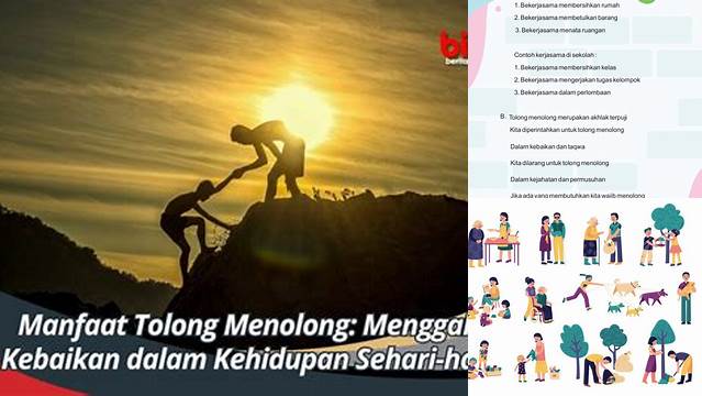 Temukan 3 Manfaat Tolong-Menolong yang Jarang Diketahui