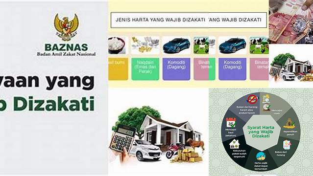 Sebutkan Harta Benda Yang Wajib Dizakati