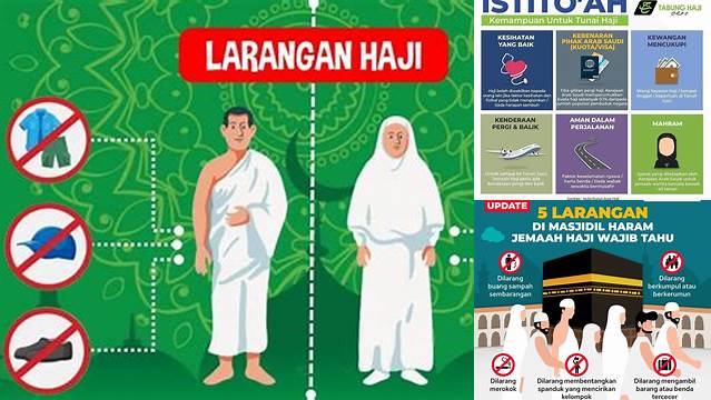 Sebutkan Larangan Haji