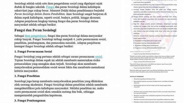 Temukan Manfaat Sosiologi yang Jarang Diketahui