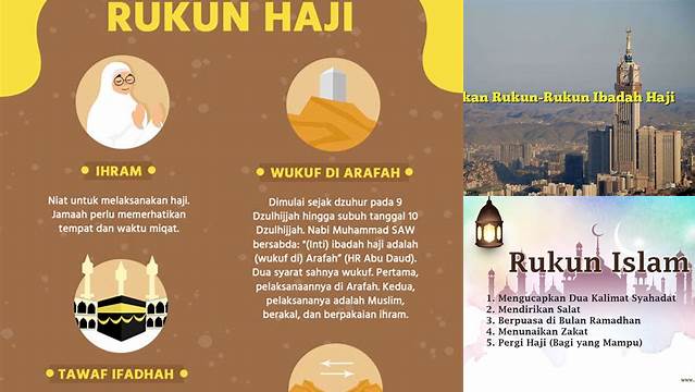 Sebutkan Rukun Rukun Haji