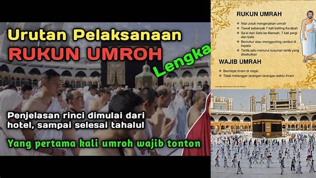 Sebutkan Rukun Umrah