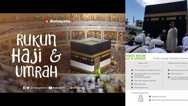 Sebutkan Syarat Wajib Umrah