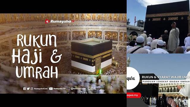 Sebutkan Wajib Umrah