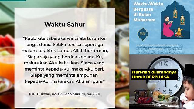 Sebutkan Waktu Waktu Diharamkannya Berpuasa
