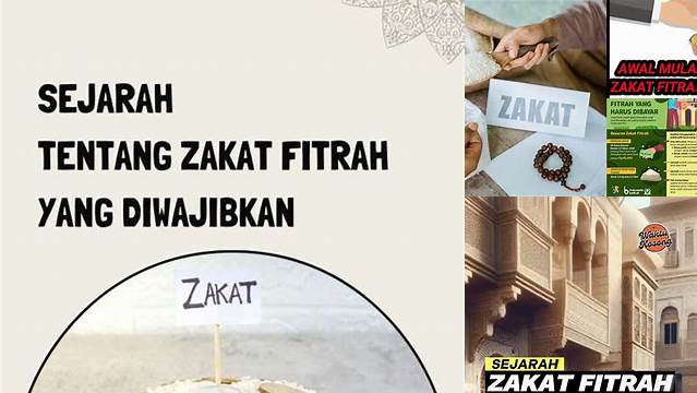 Sejarah Zakat Fitrah