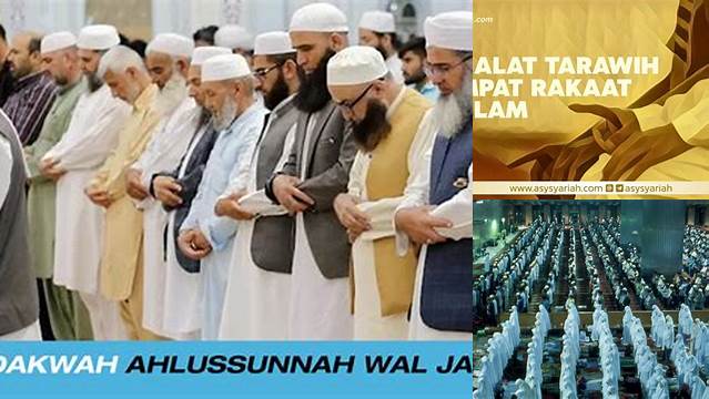 Shalat Tarawih 4 Rakaat Salam
