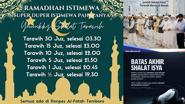 Shalat Tarawih Selesai Jam Berapa