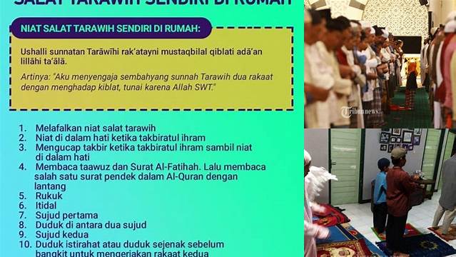 Shalat Tarawih Sendiri Di Rumah