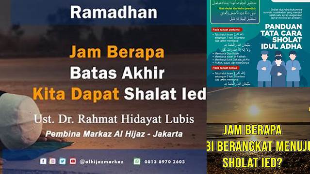 Sholat Idul Adha Jam Berapa