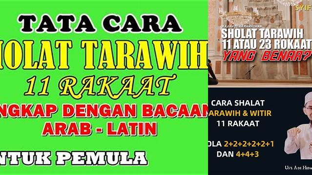 Sholat Tarawih 11 Rokaat