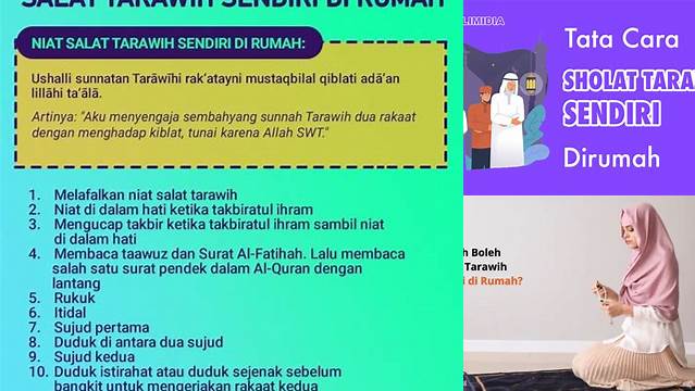 Sholat Tarawih Dirumah