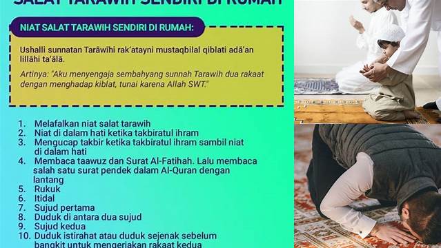 Sholat Tarawih Sendiri Di Rumah