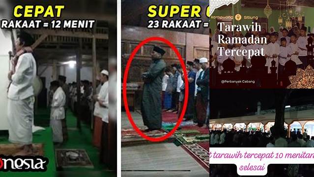 Sholat Tarawih Tercepat