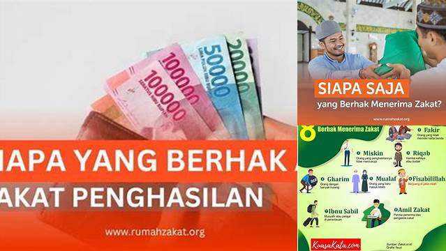 Siapa Yang Berhak Menerima Zakat Penghasilan