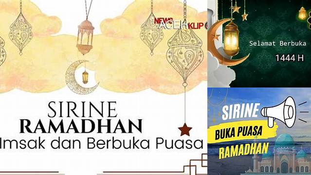 Sirine Buka Puasa