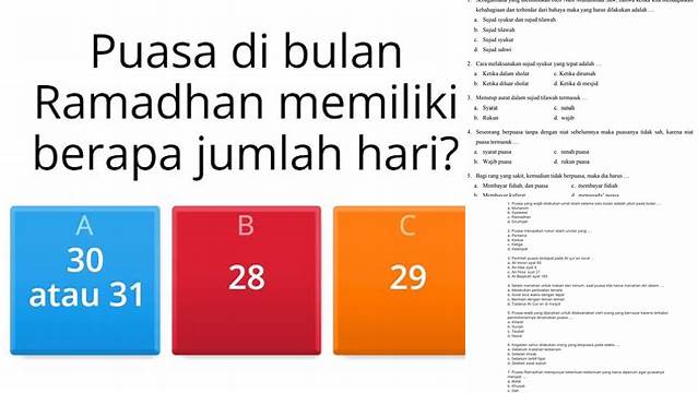 Soal Tentang Puasa