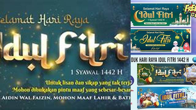 Spanduk Idul Fitri Cdr