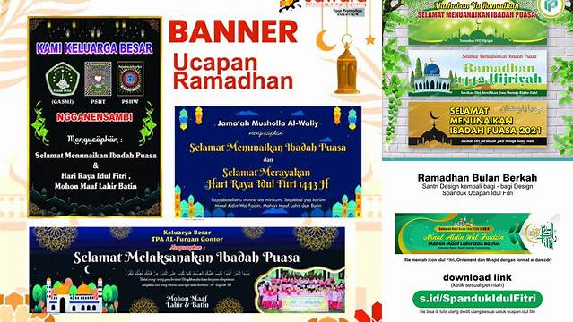 Spanduk Ucapan Ramadhan Dan Idul Fitri