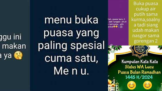 Status Lucu Bulan Puasa