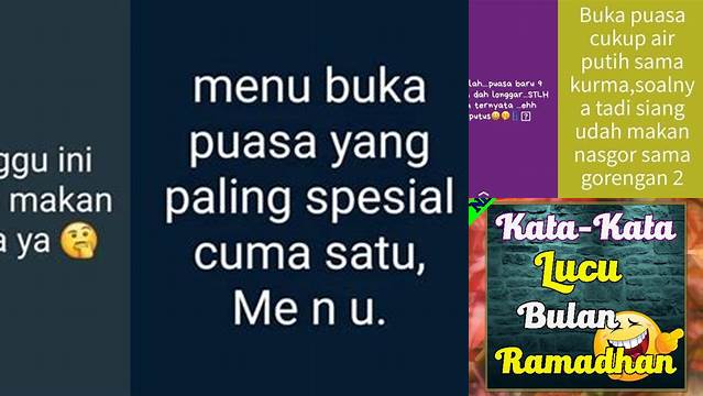 Status Wa Bulan Puasa Lucu