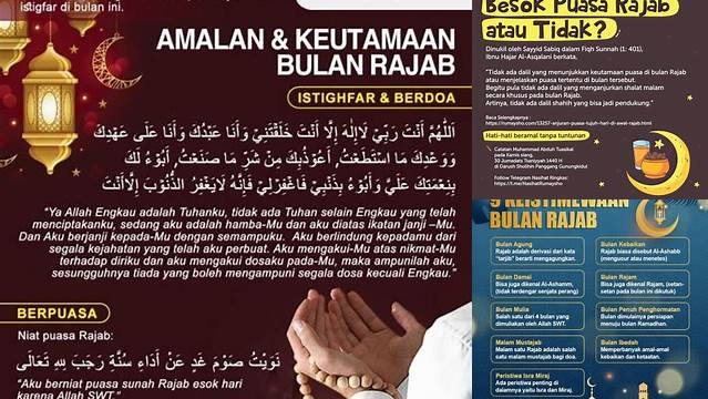 Sunnah Puasa Rajab