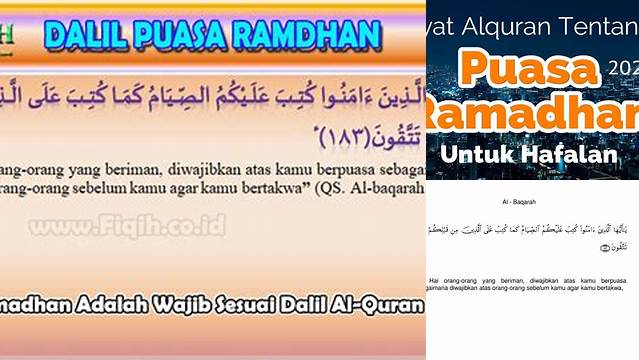 Surah Albaqarah Tentang Puasa