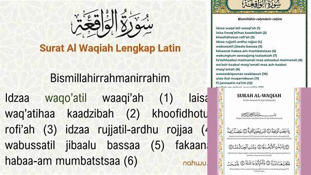 Manfaat Dahsyat Surat Al Waqiah, Jarang Diketahui!