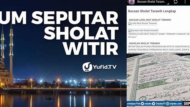 Surat Yang Dibaca Saat Tarawih