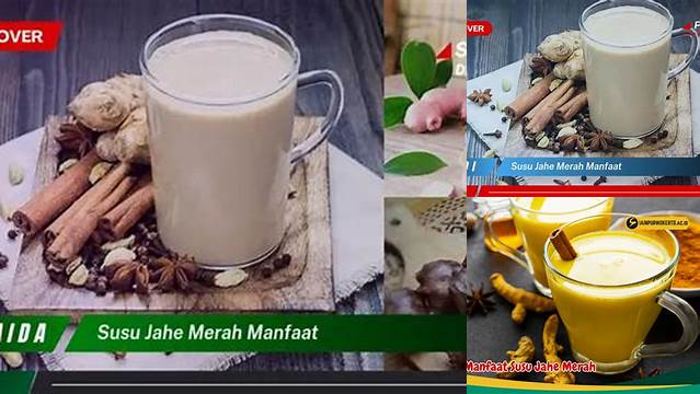 Temukan Manfaat Susu Jahe Merah yang Jarang Diketahui dan Penting untuk Anda!