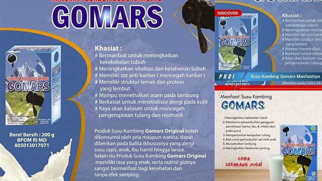 10 Manfaat Susu Kambing Gomars yang Jarang Diketahui