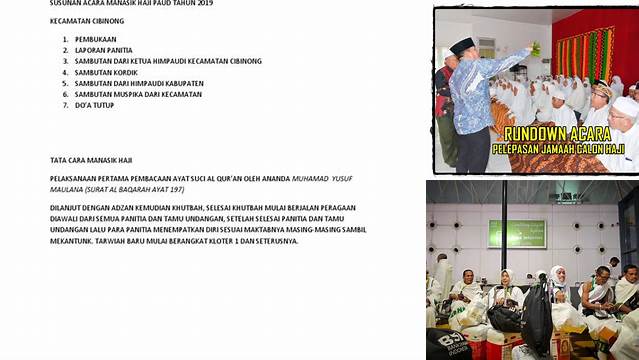 Susunan Acara Pelepasan Jamaah Haji