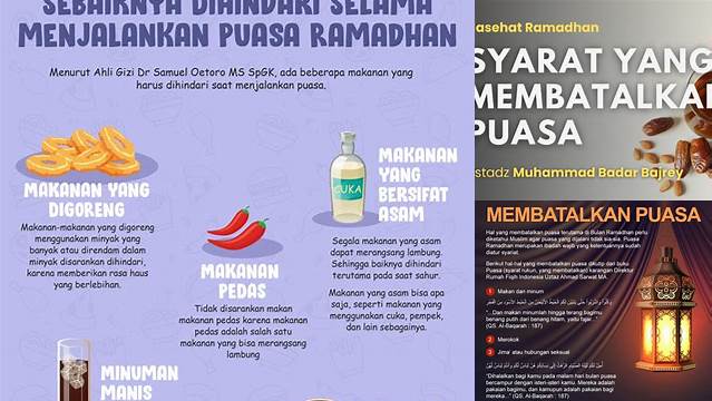 Syarat Membatalkan Puasa