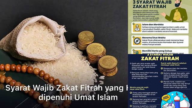 Syarat Syarat Zakat Fitrah