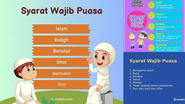 Syarat Wajib Dan Sah Puasa