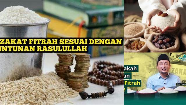 Takaran Zakat Fitrah Beras