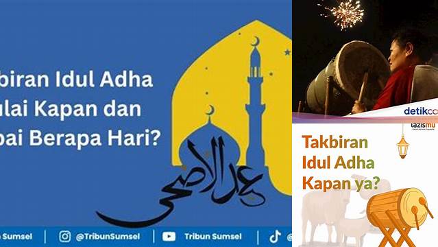 Takbir Idul Adha Kapan