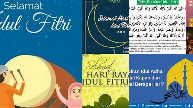 Takbir Idul Fitri Berapa Hari