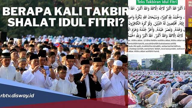 Takbir Idul Fitri Berapa Kali