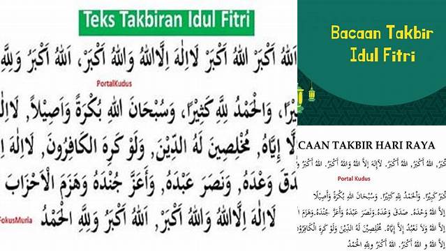 Takbir Idul Fitri Latin