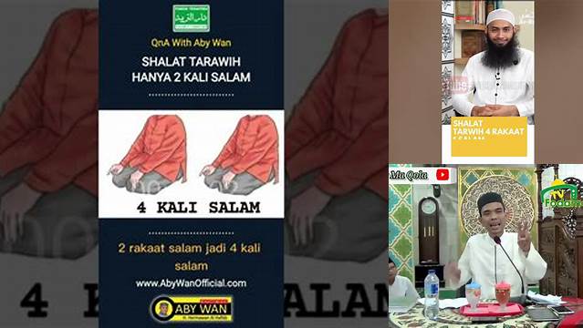 Tarawih 4 Rakaat 1 Salam