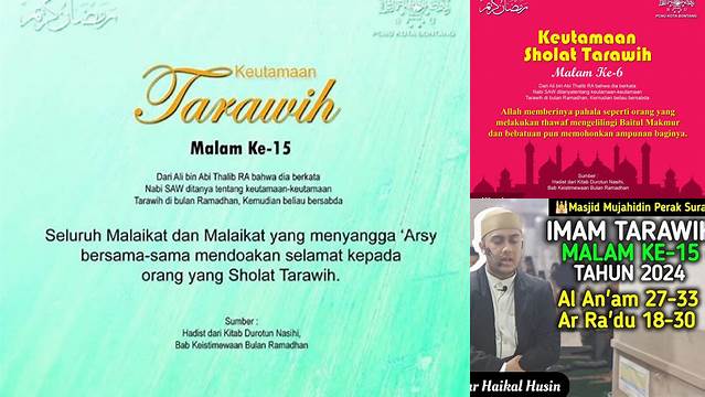 Tarawih Malam Ke 15