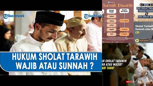 Tarawih Wajib Atau Sunnah