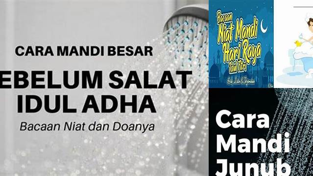 Tata Cara Mandi Idul Adha