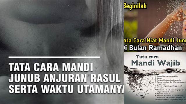 Tata Cara Mandi Wajib Saat Puasa