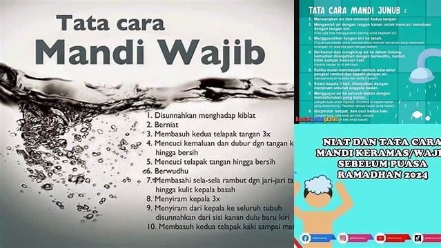 Tata Cara Mandi Wajib Sebelum Puasa