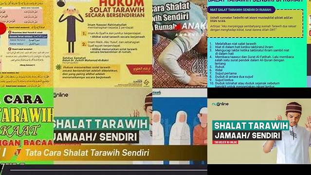 Tata Cara Shalat Tarawih Sendiri